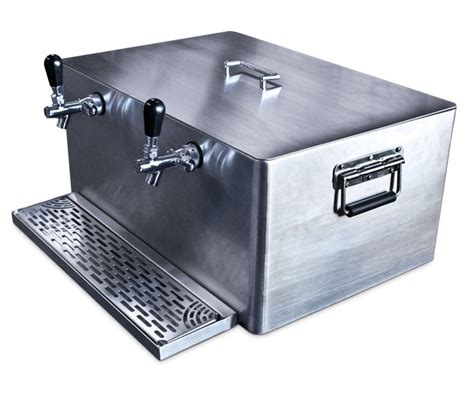 stainless steel beer box|Stainless Steel Jockey Box with 3 Tap Beer Tower .